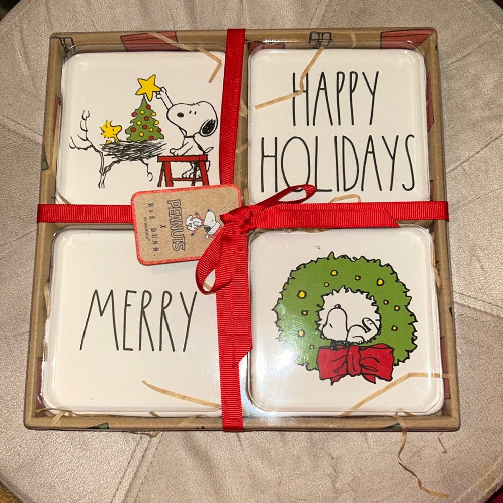 Rae Dunn Peanuts coasters
